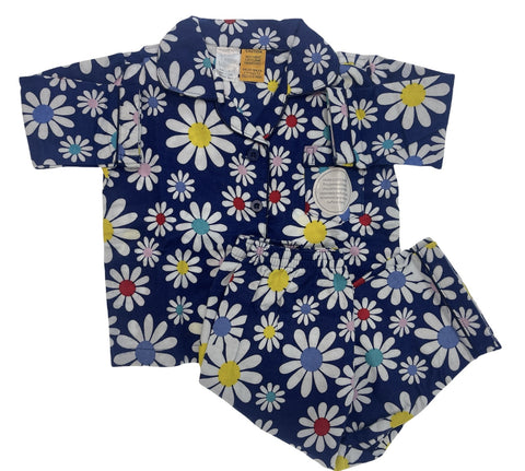 KIDS FLANNELETTE PYJAMAS PJs Boys Girls Flannel Pajamas Pyjama Winter Set PJ - Daisy Brights - 2