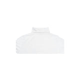 Ladies SKIVVY Womens Long Sleeve Plain Top Warm Turtleneck Cotton High Neck - White - L