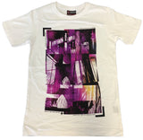 100% Cotton T-Shirt with Print Design Slim Fit Basic Tee Top XS-XXL - White - L
