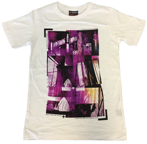100% Cotton T-Shirt with Print Design Slim Fit Basic Tee Top XS-XXL - White - M