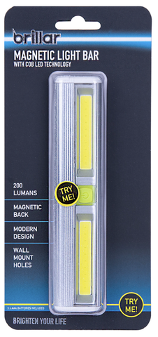 Brillar Magnetic Light Bar Night Strip Battery Operated (included)
