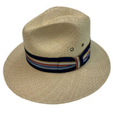 STRAW PANAMA HAT Trilby Beach Golf Cap Summer Sun Hand Woven Made in USA - SMALL In Australia - Darrahopens