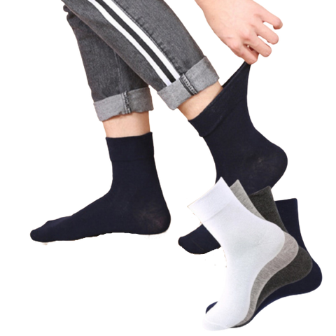 1x Pair COTTON Rich LOOSE TOP SOCKS Dress Medical Circulation Diabetic Comfort -  -