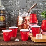 576x 2oz (60ml) Premium Plastic Red Mini Shot Cups Extra Strong PET BPA Free In Australia - Darrahopens