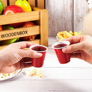 576x 2oz (60ml) Premium Plastic Red Mini Shot Cups Extra Strong PET BPA Free In Australia - Darrahopens