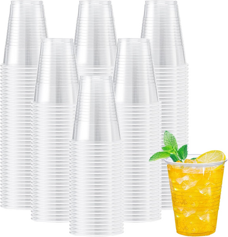 1200x 9oz (266ml) Premium Plastic Clear Cups Extra Strong PET BPA Free In Australia - Darrahopens