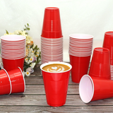 384x 16oz (480ml) Premium Plastic Red Cups Extra Strong PET BPA Free In Australia - Darrahopens