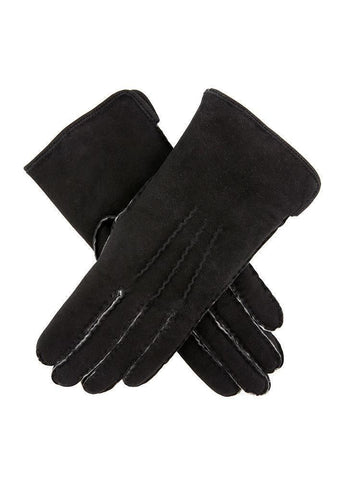 DENTS Ladies Womens Hand Sewn Real Lambskin Premium Gloves Hannah - Black In Australia - Darrahopens