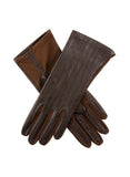 DENTS Womens Olivia Silk Leather & Elastane Gloves - Mocca - One Size In Australia - Darrahopens