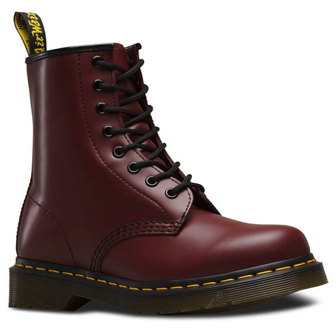 Dr. Martens Unisex 1460Z DMC 8 Lace Up Cherry Red Smooth Leather Boots Shoes Doc In Australia - Darrahopens