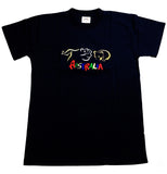 Adult Australia T Shirt Kangaroo Koala 100% Cotton Souvenir Tee Top - Black - S
