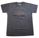 Adult Australian Kangaroo T Shirt Australia Day 100% Cotton Souvenir Tee Top - Grey - M