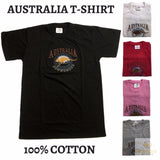 Adult Australia Kangaroo T Shirt Australia Day Souvenir Tee Top 100% Cotton - Navy - M