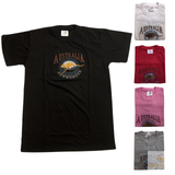 Adult Australia Kangaroo T Shirt Australia Day Souvenir Tee Top 100% Cotton - Pink - M