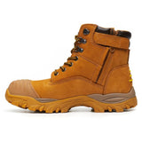 DIADORA Utility Craze w Zip Work Boots Composite Cap Workwear Shoes - Wheat