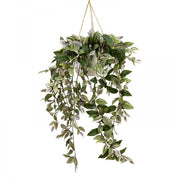 120cm Wandering Dew in Hanging Planter (with Rope) Faux Jew Artificial Plant In Australia - Darrahopens