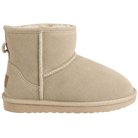 Jillaroo Womens UGG Boots Genuine Sheepskin Suede Leather Moccasins - Beige