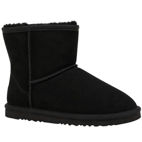 Jackaroo Mens UGG Boots Genuine Sheepskin Suede Leather Short Winter - Black In Australia - Darrahopens