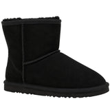 Jackaroo Mens UGG Boots Genuine Sheepskin Suede Leather Short Winter - Black