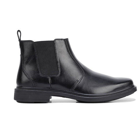 HUSH PUPPIES DEACON Mens Leather Boots Shoes Slip On Extra Wide Work Comfort In Australia - Darrahopens