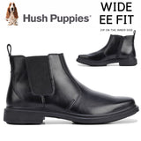 HUSH PUPPIES DEACON Mens Leather Boots Shoes Slip On Extra Wide Work Comfort In Australia - Darrahopens