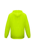 Adult Plus Size Spray Jacket Casual Hike Rain Hi Vis Poncho Waterproof - Fluoro Lime