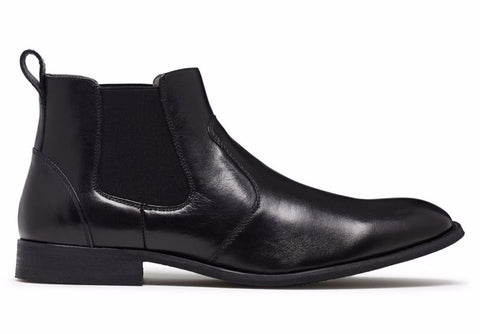 JULIUS MARLOW Harry Leather Boots Mens Slip On Dress Work Chelsea Shoes - Black In Australia - Darrahopens