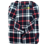 Mens Plus Size Flannelette Pyjamas 100% Cotton PJs Set Top Pants in Red Check - 6XL