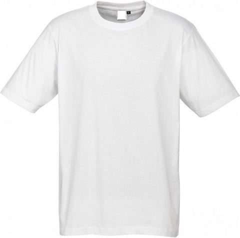 Plain T-Shirt 100% COTTON Basic Blank Tee Mens Ladies Casual BULK Adults - White - XL