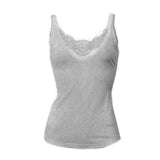 MERINO SKINS Ladies Dianthe Camisole Top Merino Wool Rich Thermals - Grey Marle In Australia - Darrahopens