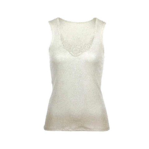 MERINO SKINS Ladies Dianthe Tank Top Thermal Merino Wool Rich Thermals - Natural In Australia - Darrahopens
