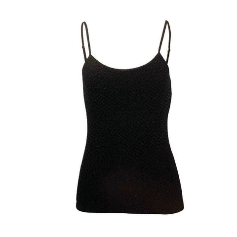 MERINO SKINS Ladies Camisole Merino Wool Thermal Underwear Top Warm Cami - Black In Australia - Darrahopens