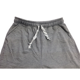 Mens Skinny TRACK PANTS Slim Cuff Trousers Gym Trackies Sport Bottoms Joggers - Grey (Cotton/Polyester) - XL