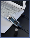 Handheld Portable Nose Hair Trimmer Rechargeable USB-C Clipper Shaver in Blue/Teal