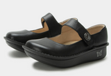 ALEGRIA Paloma Nursing Shoes Slip On Womens Work Working Hospitality - Black Nappa