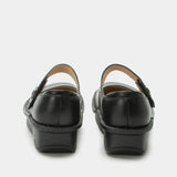 ALEGRIA Paloma Nursing Shoes Slip On Womens Work Working Hospitality - Black Nappa