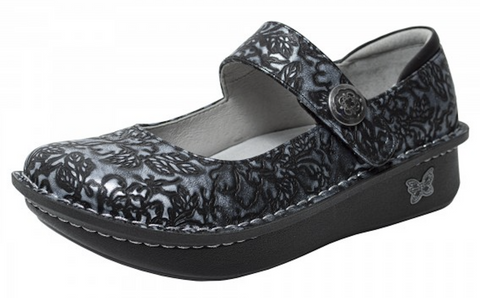 Alegria Womens Paloma Grand Mary Jane Medical Shoes Arch Support - Chrome Bloom In Australia - Darrahopens