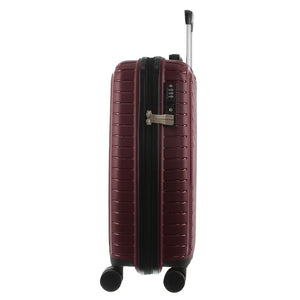 Pierre Cardin 3-Piece Hardshell Super Light Luggage Bags Travel Suitcase - Burgundy