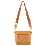 Pierre Cardin Leather Crossbody Bag w/ Shoulder Strap in Apricot