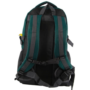 Pierre Cardin Mens Backpack Bag RFID Pocket Nylon Travel Sport Large - Green