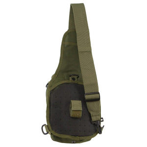 Pierre Cardin Cross Body Tactical Sling Bag Rucksack Army Style in Green