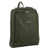 Pierre Cardin Rustic Womens Leather Backpack Bag Handbag Back Pack Travel  - Olive