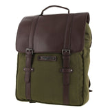 POLICE Messenger Backpack Bag with Laptop Computer Sleeve in Dark Olive In Australia - Darrahopens