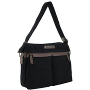 POLICE Wings Canvas Mens Messenger Business Bag w/ Laptop Computer Section in Black In Australia - Darrahopens