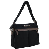 POLICE Wings Canvas Mens Messenger Business Bag w/ Laptop Computer Section in Black In Australia - Darrahopens