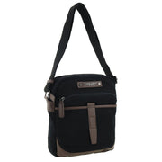 POLICE Wings Mens Canvas Crossbody Bag in Black In Australia - Darrahopens