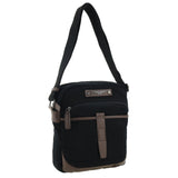 POLICE Wings Mens Canvas Crossbody Bag in Black In Australia - Darrahopens