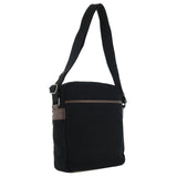 POLICE Wings Mens Canvas Crossbody Bag in Black