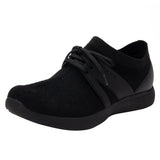 Traq By Alegria Womens Qool Comfort Smart Walking Shoe Sneaker - Fuzz Black In Australia - Darrahopens