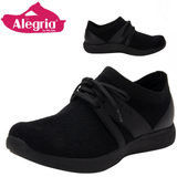 Traq By Alegria Womens Qool Comfort Smart Walking Shoe Sneaker - Fuzz Black In Australia - Darrahopens